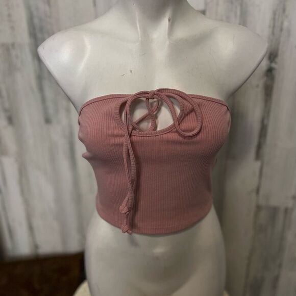 Pink strapless top - Picture 1 of 8